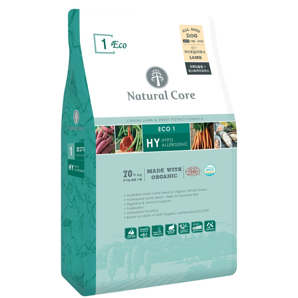 15% OFF: Natural Core Eco 1 Organic Hypoallergenic Lamb & Sweet Potato Dry Dog Food