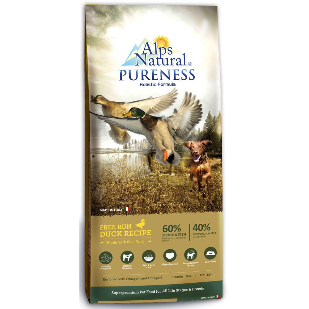 Alps Natural Pureness Holistic Formula Free Run Duck Recipe Dry Dog Food